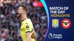 Brentford extend unbeaten start as Ajer secures draw at Aston Villa